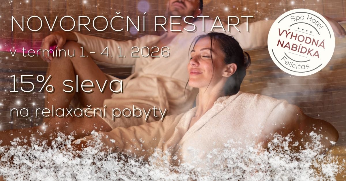 Novoroční speciál 15% Letní first minute Poděbrady